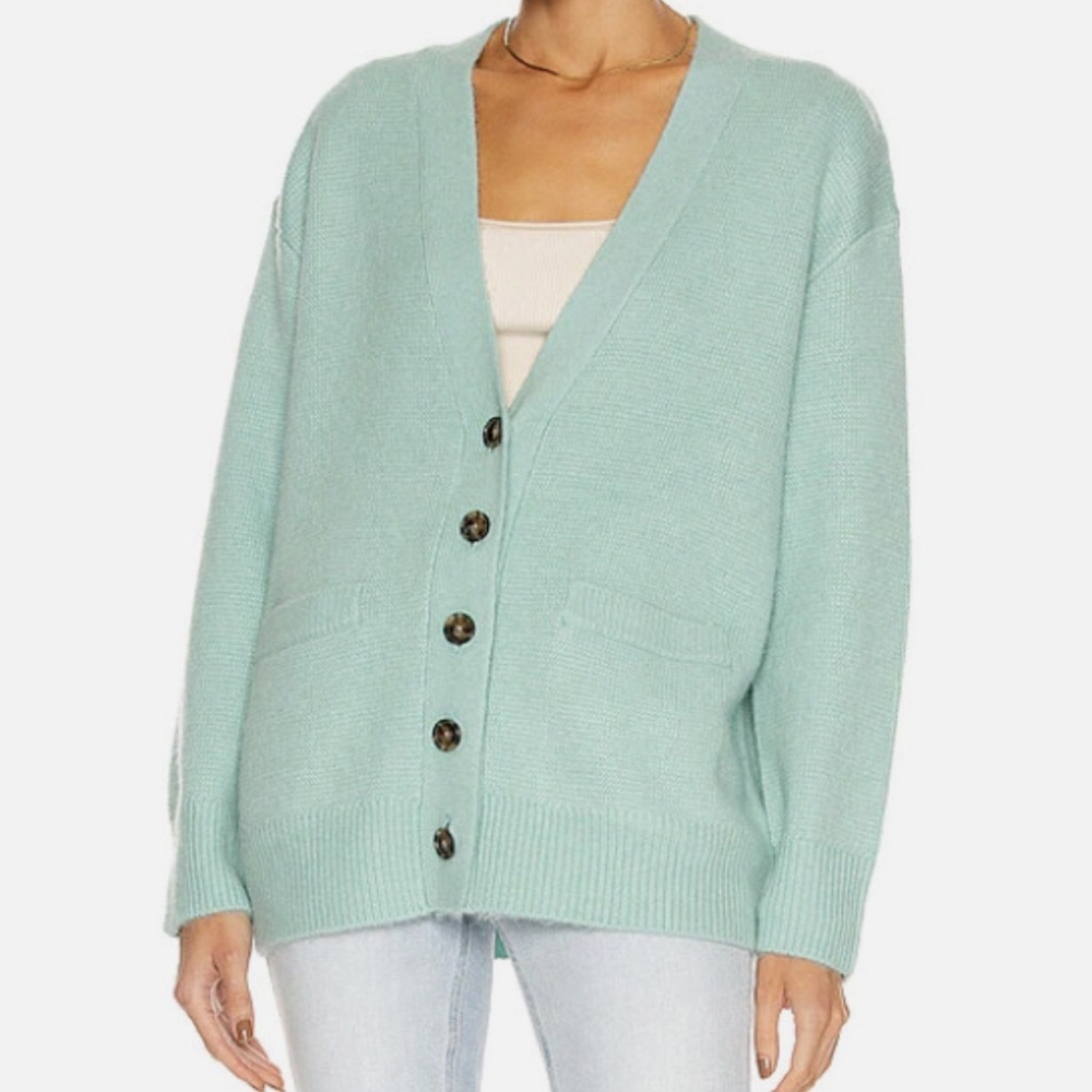 Re/Done Oversized 90’s Cardigan in Spearmint